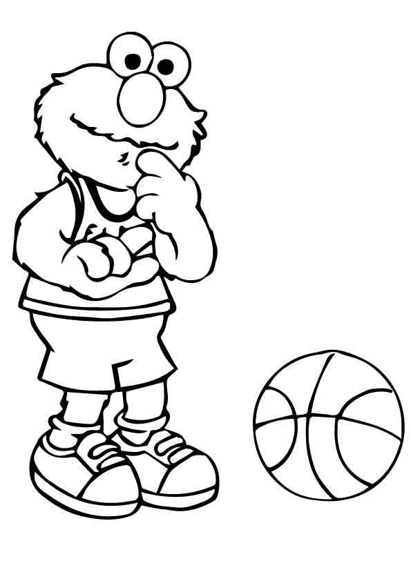 Çocuklar İçin Basketbol Boyama Sayfaları 