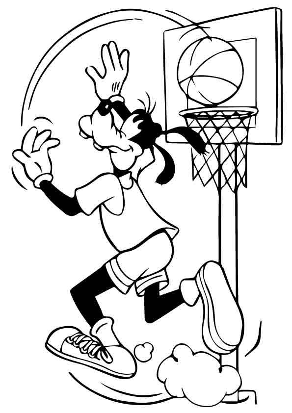 Çocuklar İçin Basketbol Boyama Sayfaları 