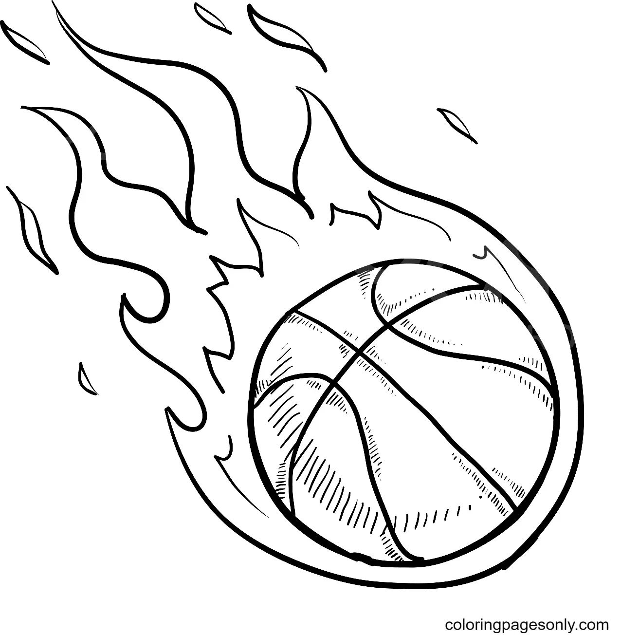 Çocuklar İçin Basketbol Boyama Sayfaları 