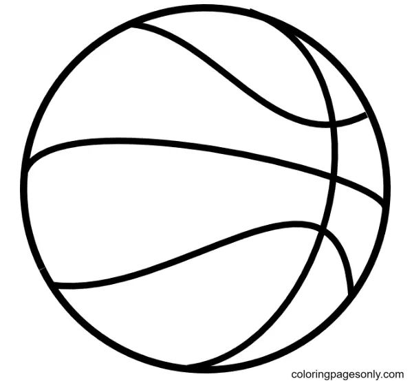 Çocuklar İçin Basketbol Boyama Sayfaları 