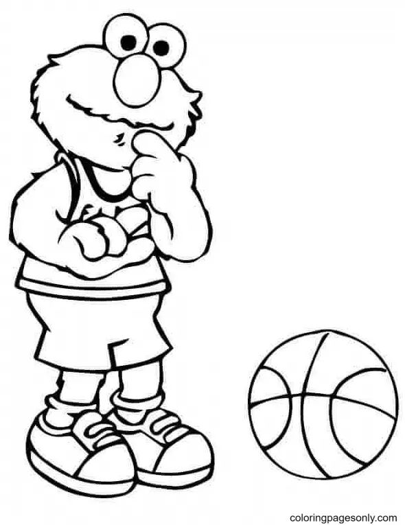 Çocuklar İçin Basketbol Boyama Sayfaları 