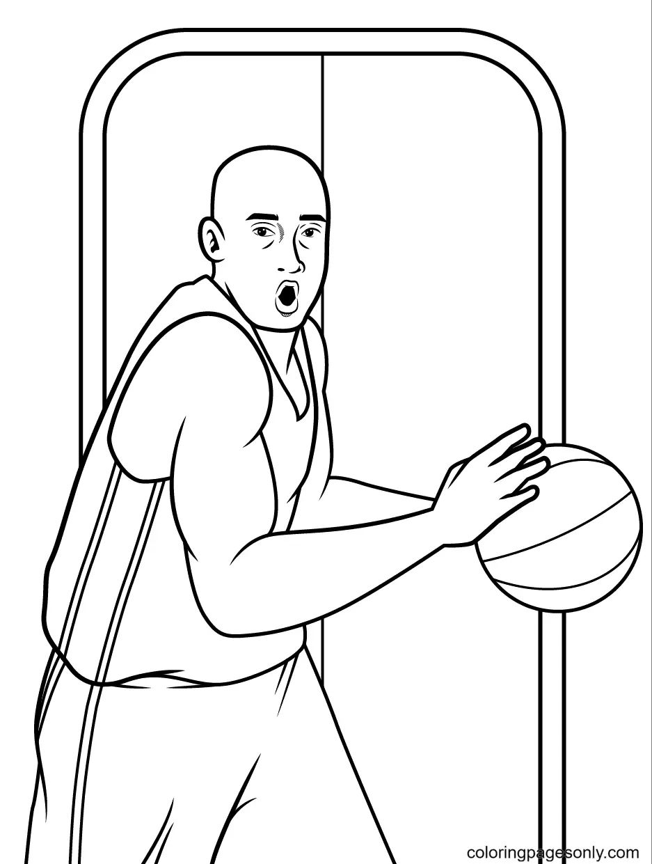 Çocuklar İçin Basketbol Boyama Sayfaları 