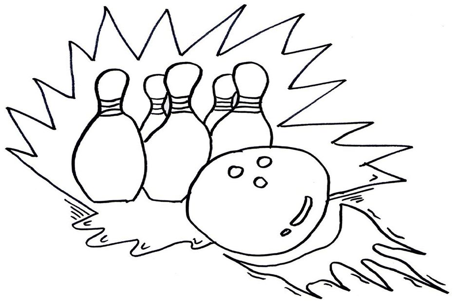 Çocuklar İçin Bowling Boyama Sayfaları 