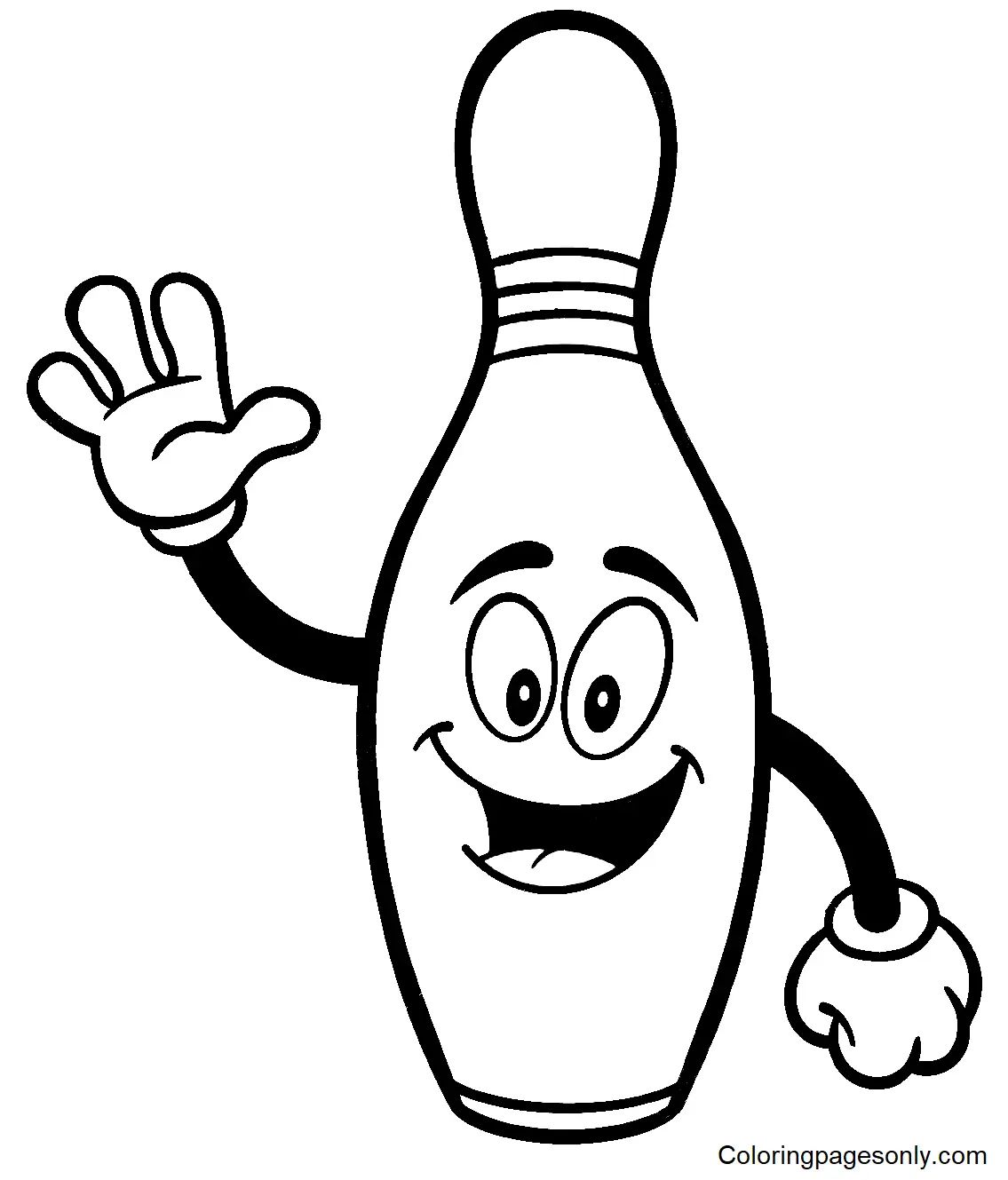 Çocuklar İçin Bowling Boyama Sayfaları 