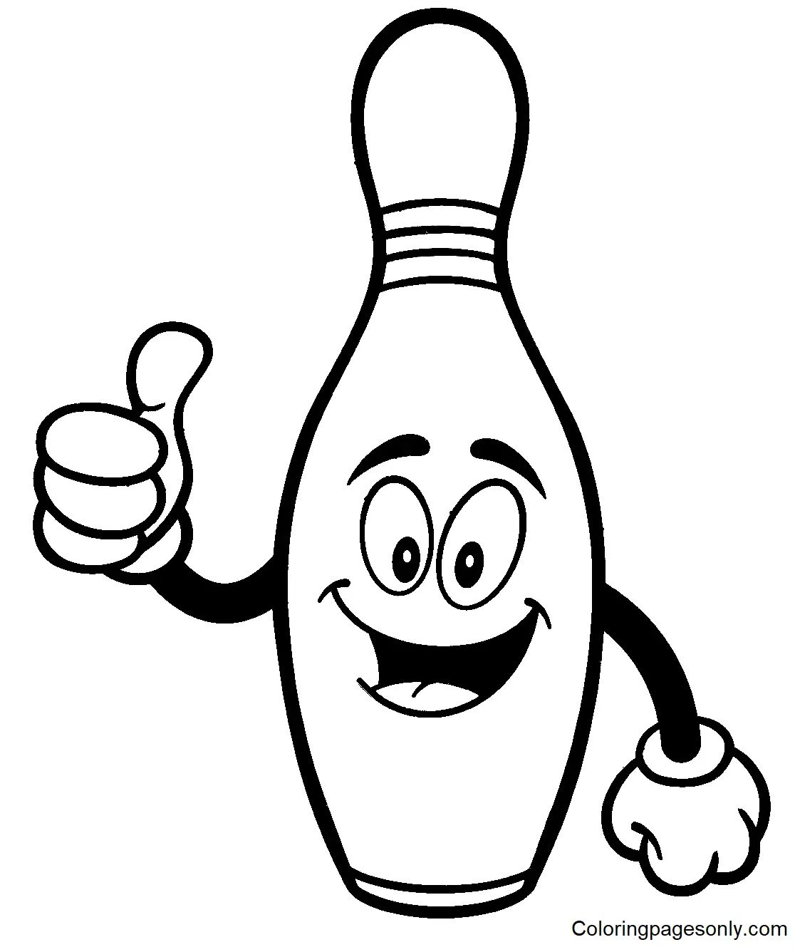 Çocuklar İçin Bowling Boyama Sayfaları 