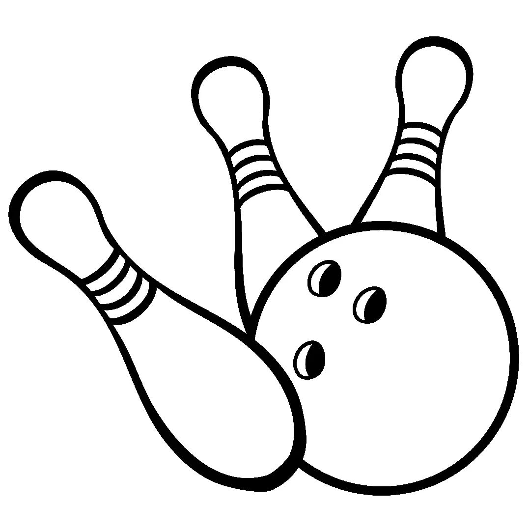 Çocuklar İçin Bowling Boyama Sayfaları 
