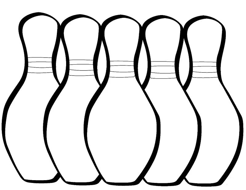 Çocuklar İçin Bowling Boyama Sayfaları 