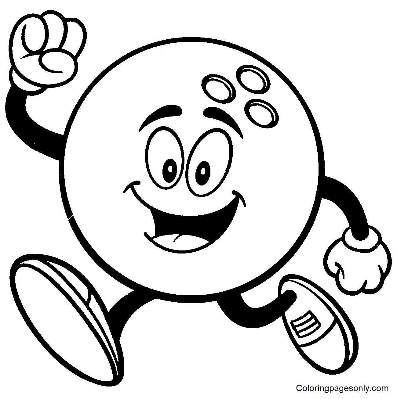 Çocuklar İçin Bowling Boyama Sayfaları 