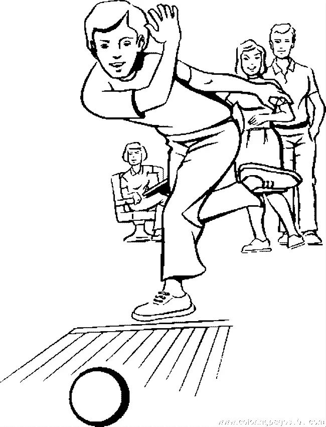 Çocuklar İçin Bowling Boyama Sayfaları 