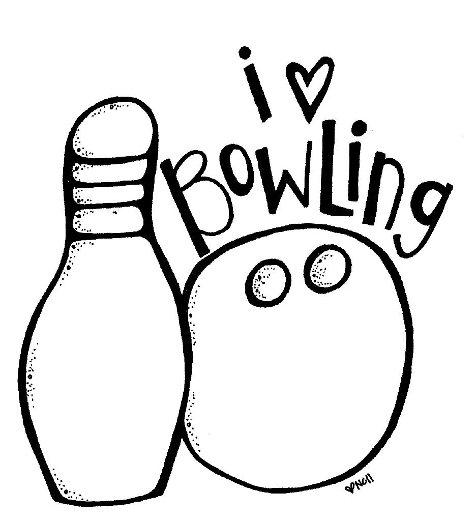 Çocuklar İçin Bowling Boyama Sayfaları 