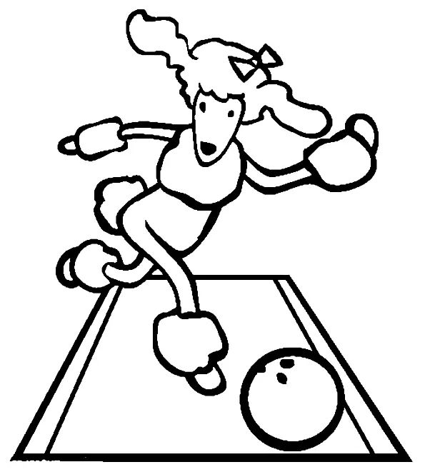 Çocuklar İçin Bowling Boyama Sayfaları 