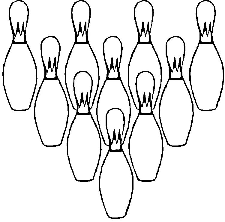 Çocuklar İçin Bowling Boyama Sayfaları 