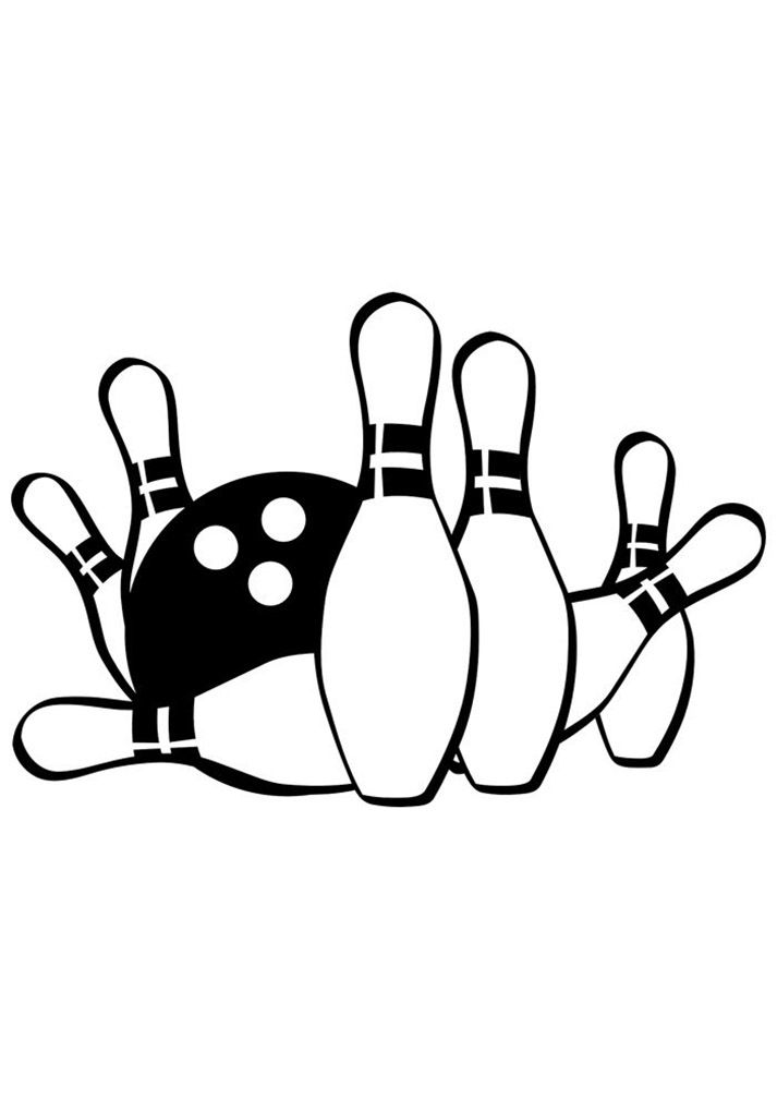 Çocuklar İçin Bowling Boyama Sayfaları 