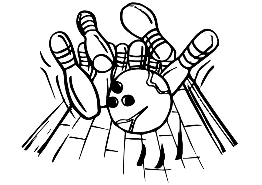 Çocuklar İçin Bowling Boyama Sayfaları 