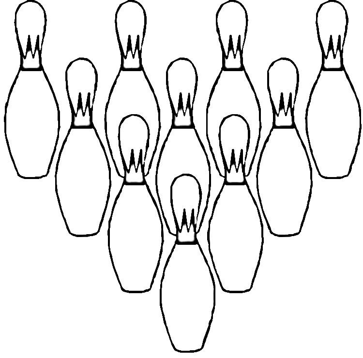 Çocuklar İçin Bowling Boyama Sayfaları 