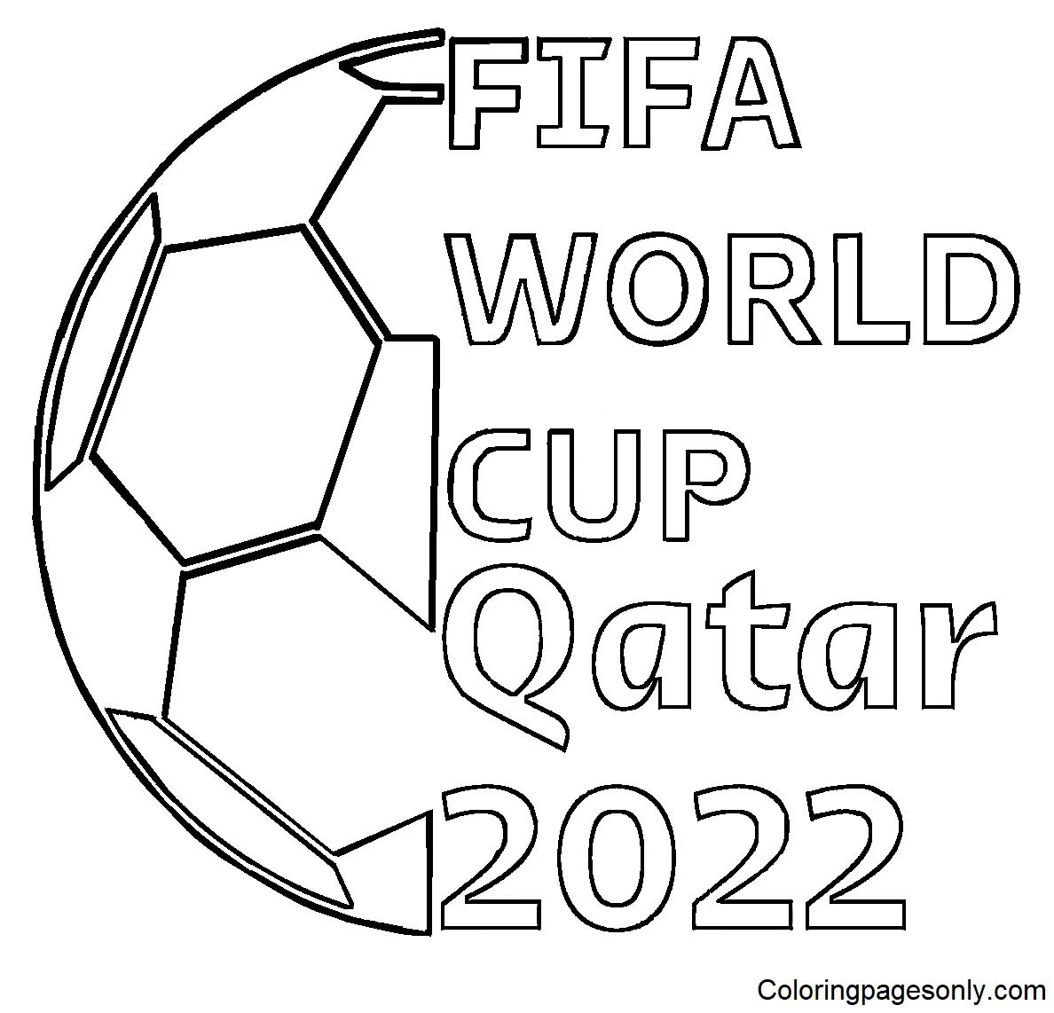 Çocuklar İçin Fifa-2022-dünya-kupası Boyama Sayfaları 