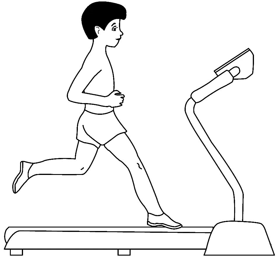 Çocuklar İçin Fitnes Boyama Sayfaları 