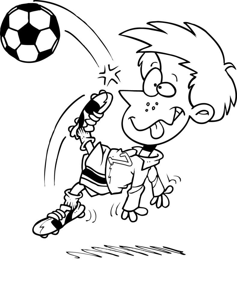 Çocuklar İçin Futbol Boyama Sayfaları 