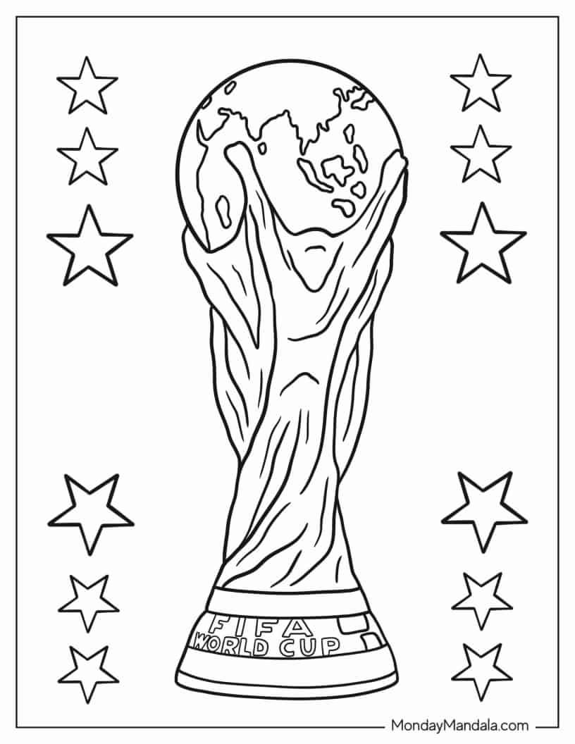 Çocuklar İçin Futbol Boyama Sayfaları 