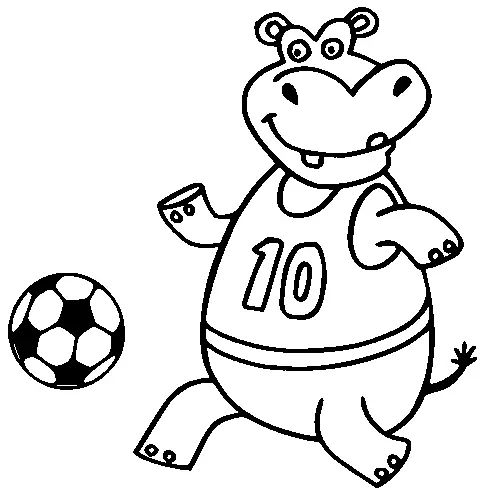 Çocuklar İçin Futbol Boyama Sayfaları 