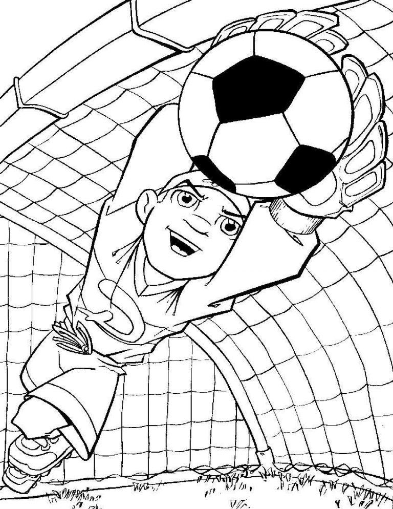 Çocuklar İçin Futbol Boyama Sayfaları 