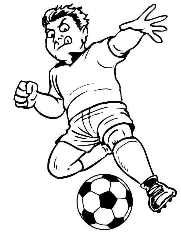 Çocuklar İçin Futbol Boyama Sayfaları 