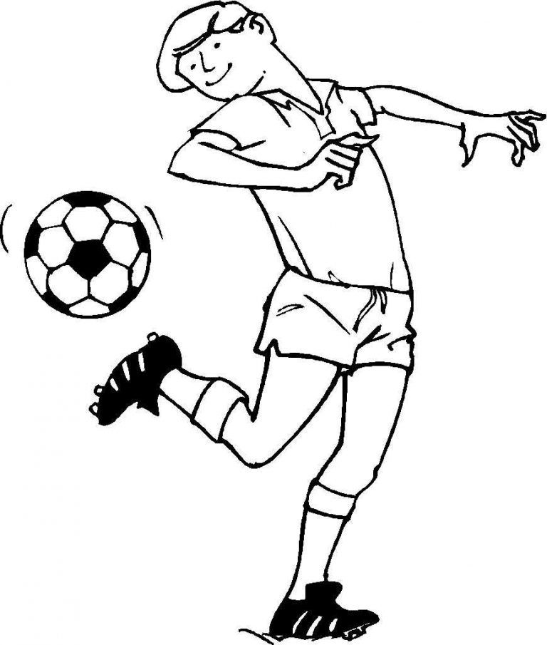 Çocuklar İçin Futbol Boyama Sayfaları 