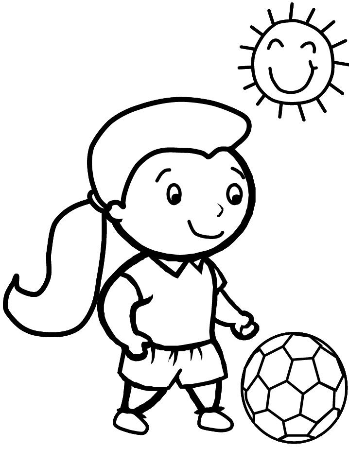 Çocuklar İçin Futbol Boyama Sayfaları 
