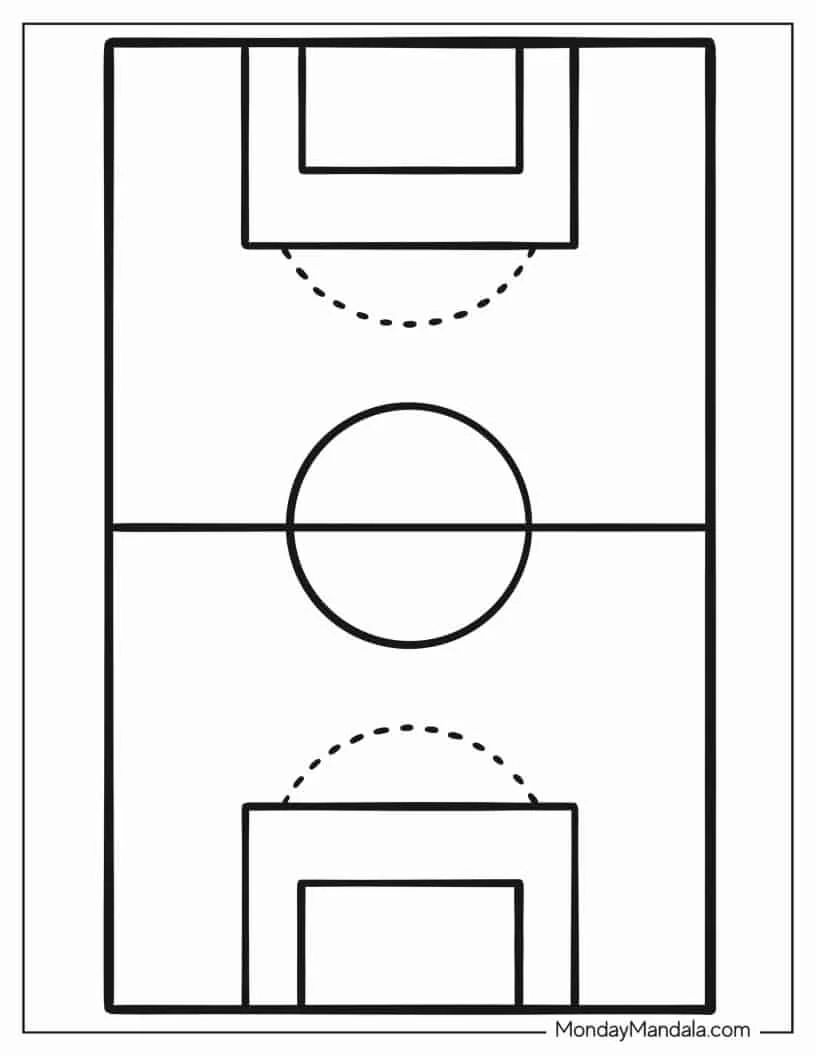 Çocuklar İçin Futbol Boyama Sayfaları 