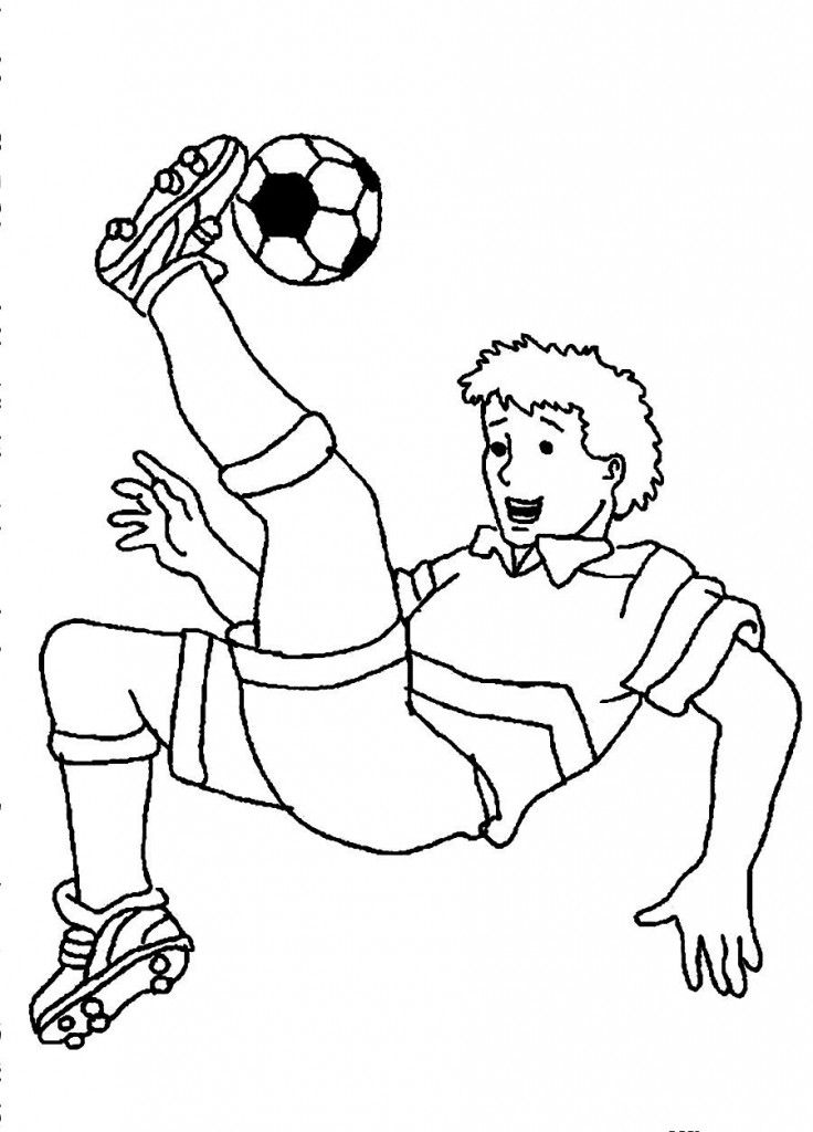 Çocuklar İçin Futbol Boyama Sayfaları 