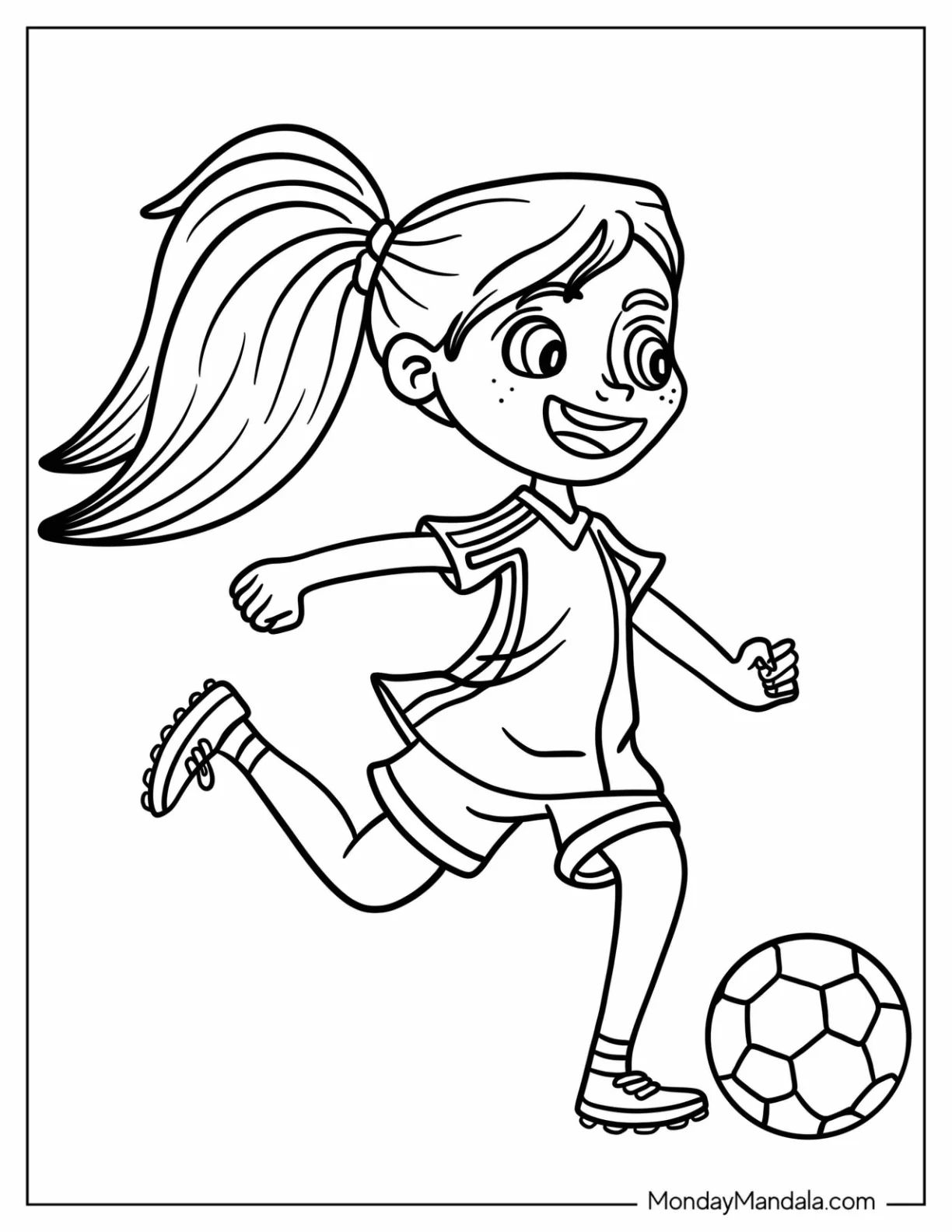 Çocuklar İçin Futbol Boyama Sayfaları 