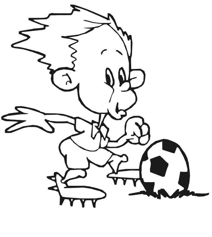 Çocuklar İçin Futbol Boyama Sayfaları 