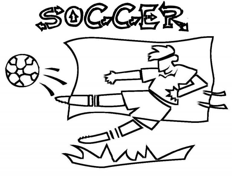 Çocuklar İçin Futbol Boyama Sayfaları 