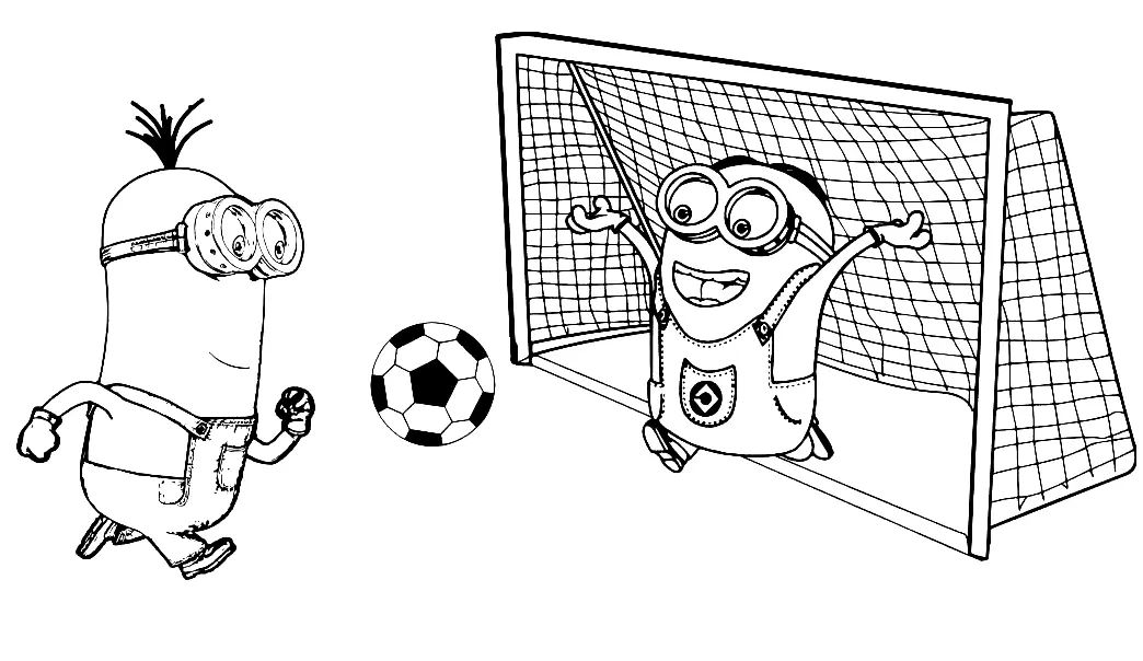 Çocuklar İçin Futbol Boyama Sayfaları 