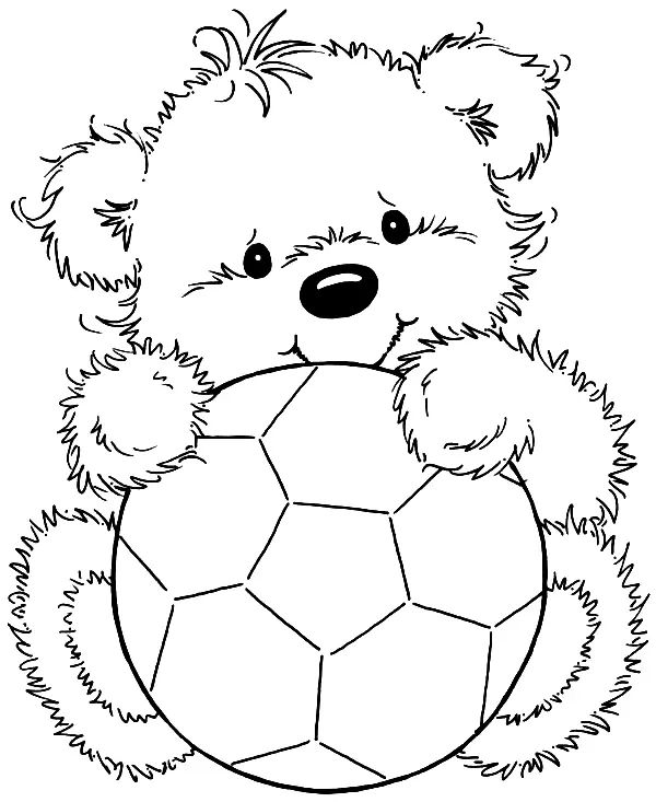 Çocuklar İçin Futbol Boyama Sayfaları 