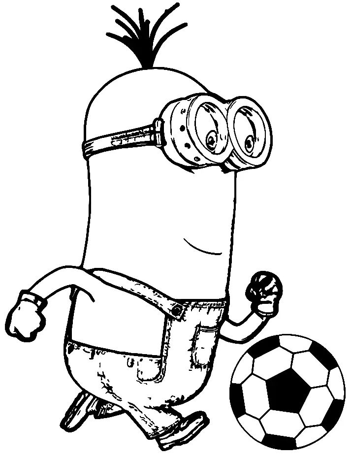 Çocuklar İçin Futbol Boyama Sayfaları 