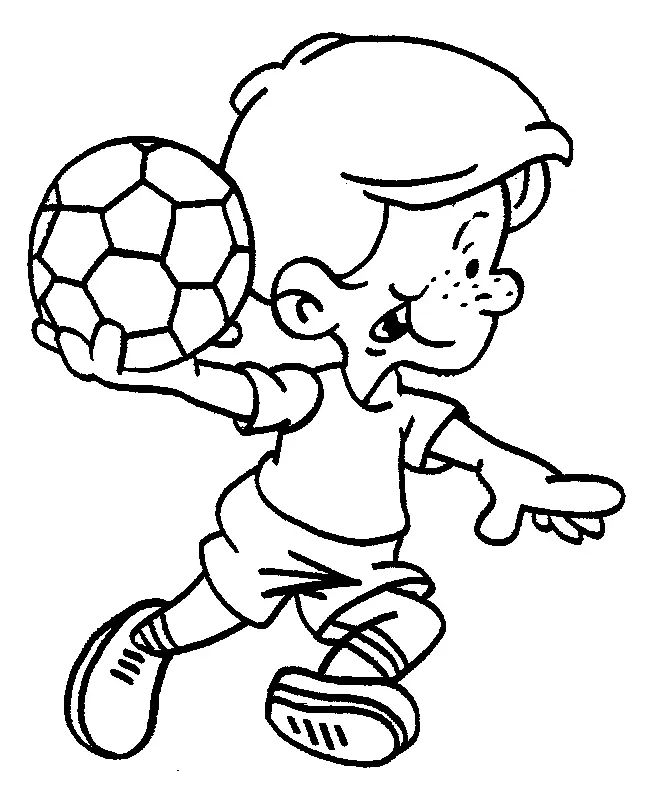 Çocuklar İçin Futbol Boyama Sayfaları 