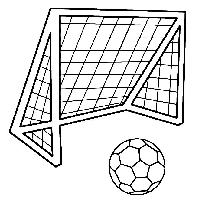 Çocuklar İçin Futbol Boyama Sayfaları 