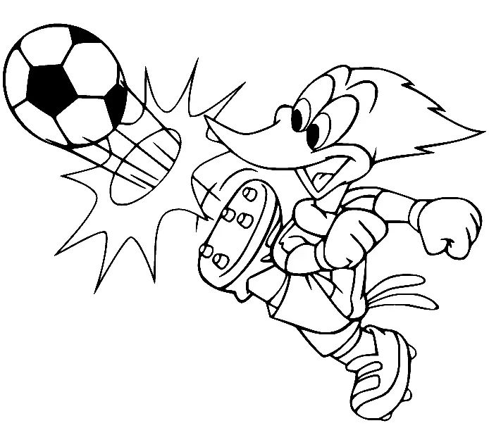 Çocuklar İçin Futbol Boyama Sayfaları 