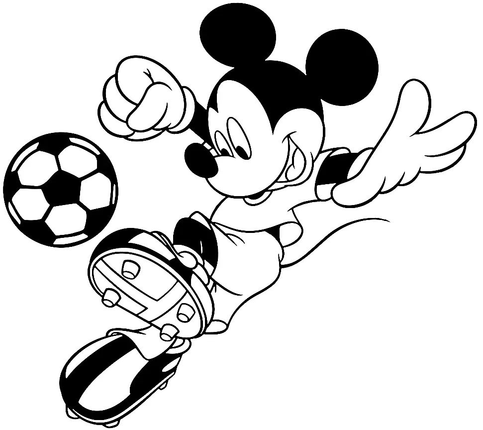 Çocuklar İçin Futbol Boyama Sayfaları 