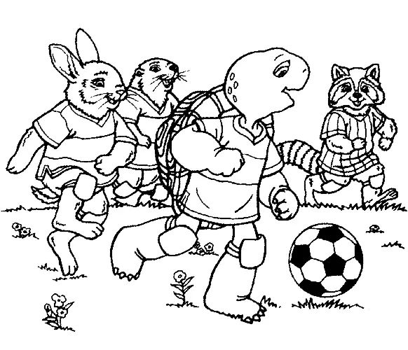 Çocuklar İçin Futbol Boyama Sayfaları 