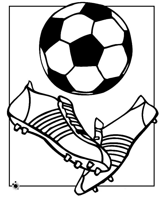 Çocuklar İçin Futbol Boyama Sayfaları 