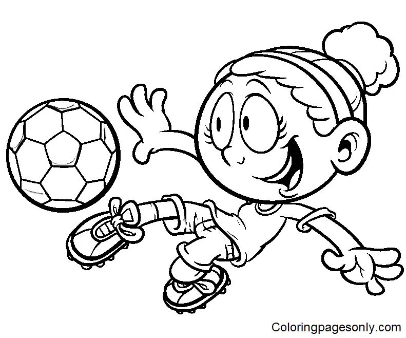 Çocuklar İçin Futbol Boyama Sayfaları 