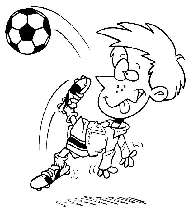Çocuklar İçin Futbol Boyama Sayfaları 