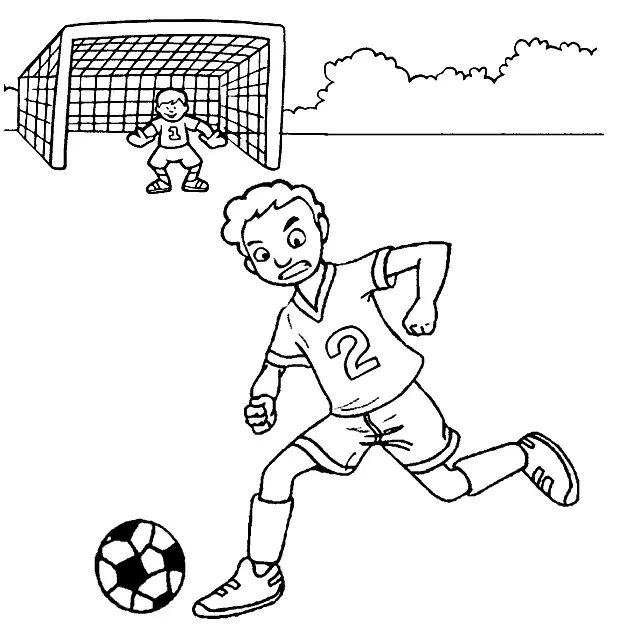 Çocuklar İçin Futbol Boyama Sayfaları 