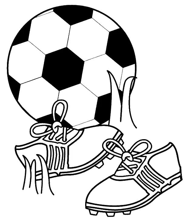 Çocuklar İçin Futbol Boyama Sayfaları 