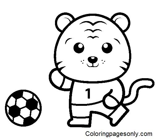 Çocuklar İçin Futbol Boyama Sayfaları 