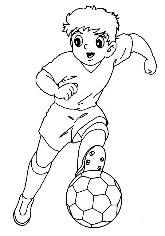 Çocuklar İçin Futbol Boyama Sayfaları 