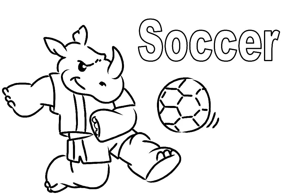 Çocuklar İçin Futbol Boyama Sayfaları 