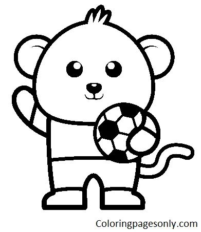 Çocuklar İçin Futbol Boyama Sayfaları 
